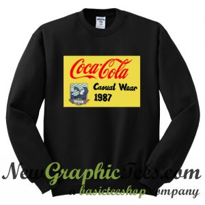 Vintage 80's Coca Cola Casual Wear Sweatshirt