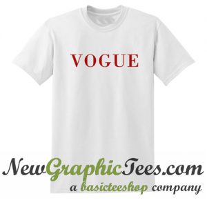 Vogue Logo Red Text T Shirt
