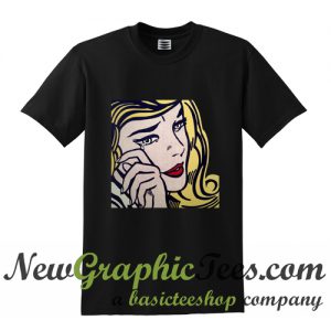 Crying Girl Pop Art T Shirt