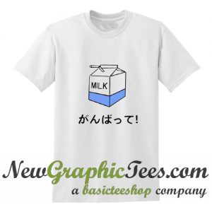 Milk Japanese Writting T Shirt