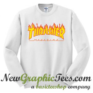 Thrasher Fire Yellow Sweatshirt