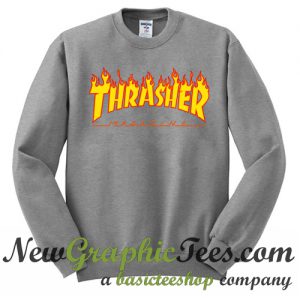 Thrasher Fire Yellow Sweatshirt