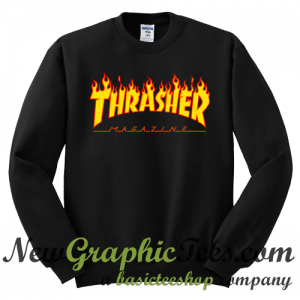 Thrasher Fire Yellow Sweatshirt