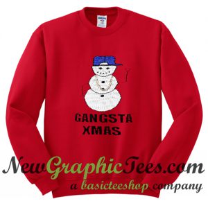 Gangsta Xmas Snowman Christmas Sweatshirt