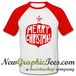 Merry Christmas Bulb Vintage Baseball Shirt