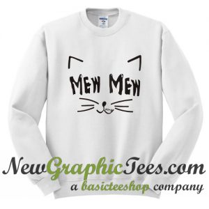 Mew Mew Cartoon Cat Sweatshirt