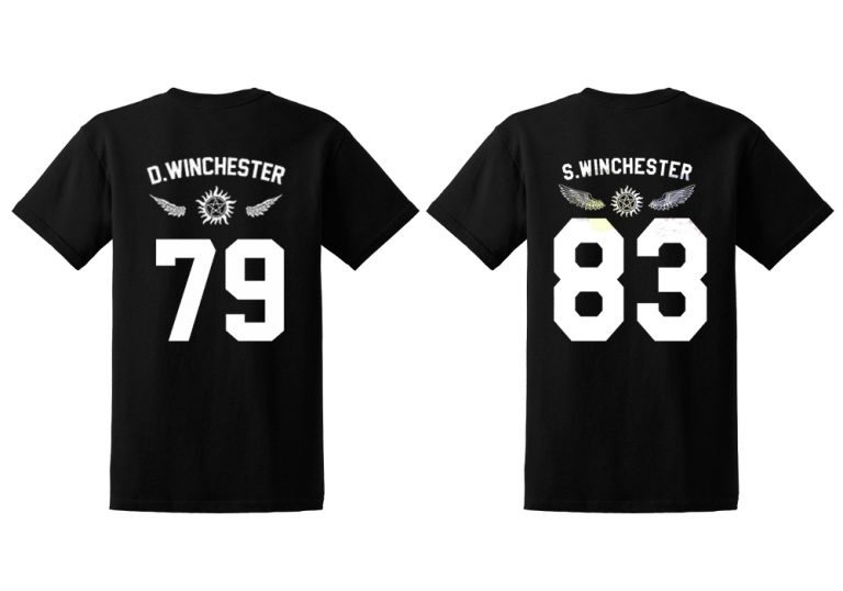 Supernatural Dean Winchester 79 And Supernatural Sam Winchester 83 Matching T shirt Couple