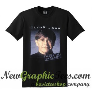 Vintage Elton John Made in England Promo Tour T Shirt