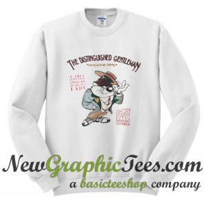 Vintage Taz The Distinguished Gentleman Handsome Devil Sweatshirt