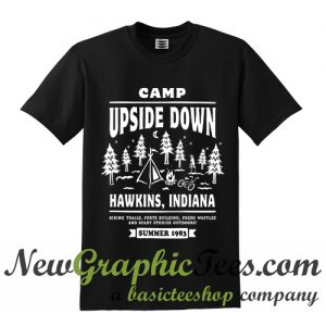 Camp Upside Down Hawkins Indiana Stranger Things T Shirt