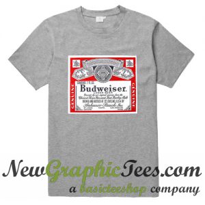 Budweiser Lager Beer Logo T Shirt