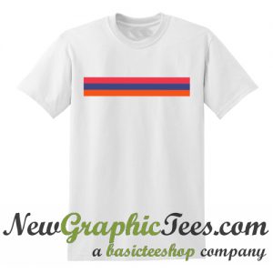 Red Blue Orange Strips T Shirt