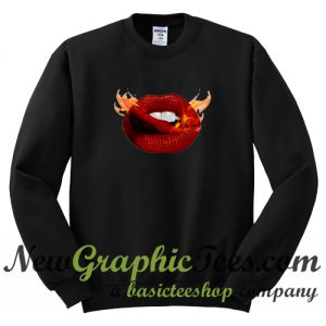 Mouth Lips Fire Sweatshirt