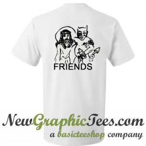 Jesus Devil Friends T Shirt Back