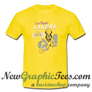 Los Angeles Bugs Bunny Lakers Space Jam T Shirt