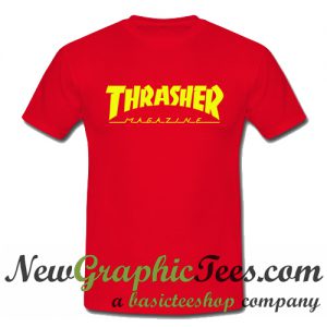 Thrasher Magazine Yellow Logo T Shirt