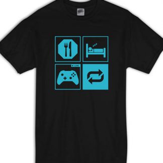 Eat Sleep Game Repeat T Shirt