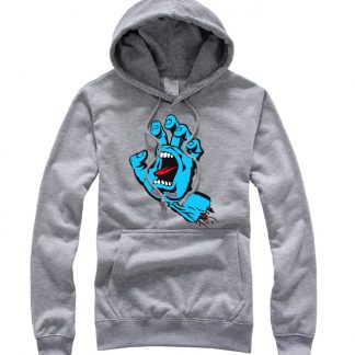Santa Cruz hand open the mouth Sticking out Tongue Hoodie