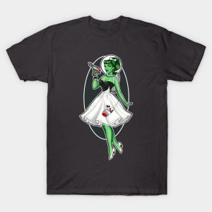 Space Girl Pinup T Shirt