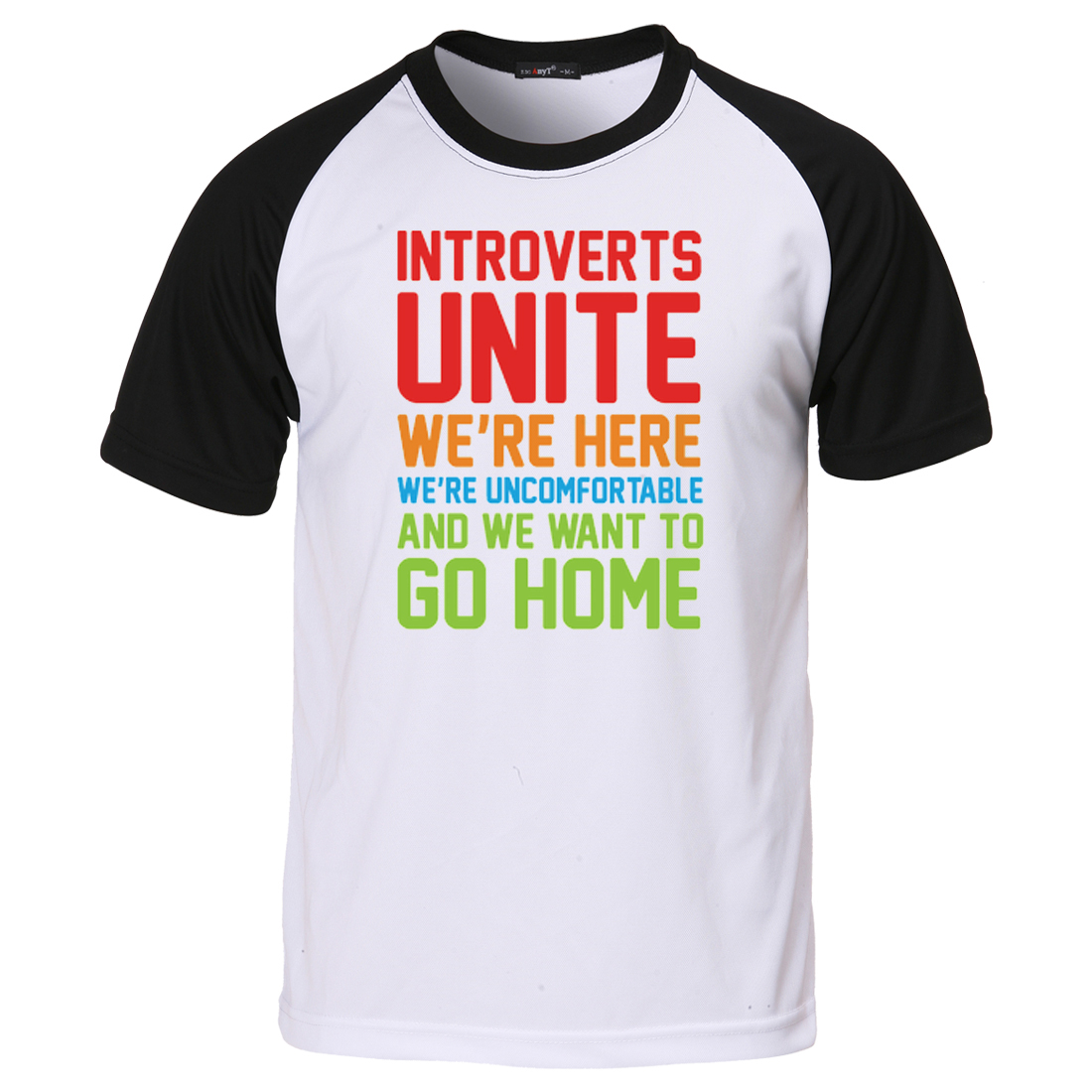 introverts unite baseball shirt
