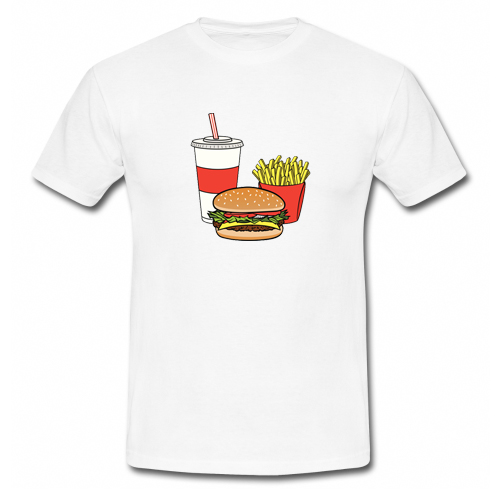 Burger Fries And Drink T Shirt