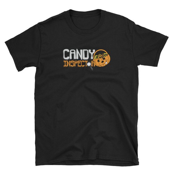 Candy Inspector With Pumpkin Pail Halloween Unisex T Shirt