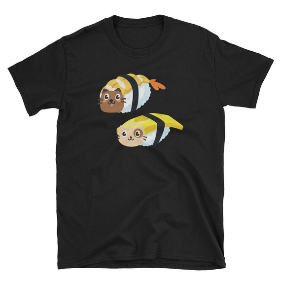 Cat Sushi Cute T Shirt