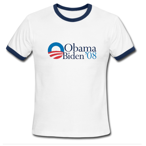 Obama biden 08 Ringer Shirt
