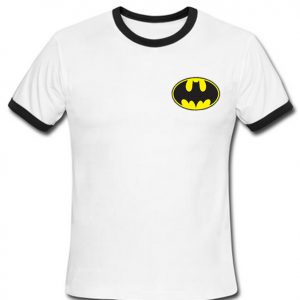 batman logo ringer shirt