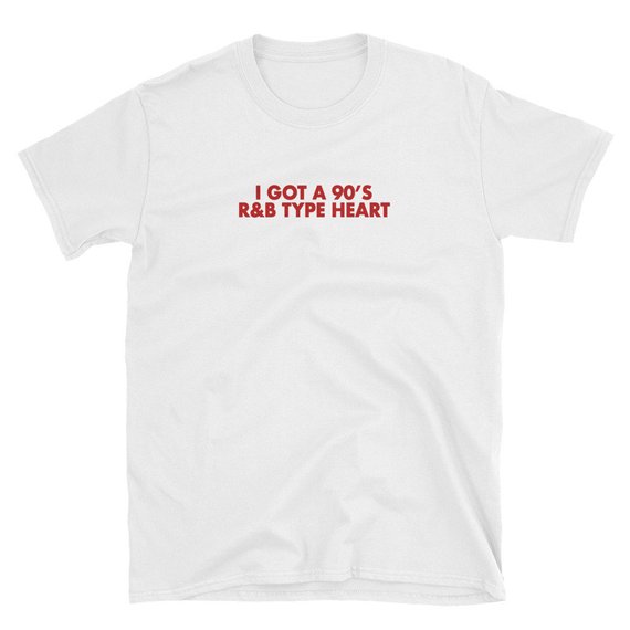 90's R&B Type Heart T-Shirt