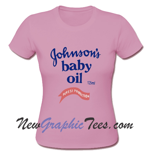 Johnson Baby Oil Logo T Shirt