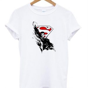 Tribal Rose And Superman Logo T Shirt
