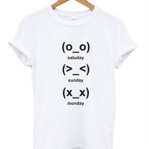 cute emoji days tshirt