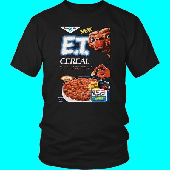 E.T. Retro 80s Breakfast Cereal Box Art Unisex T-Shirt