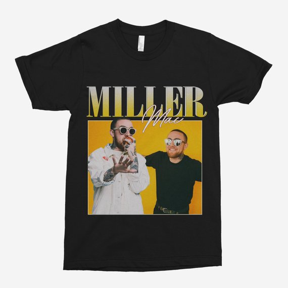Mac Miller 90s Vintage Black T-Shirt