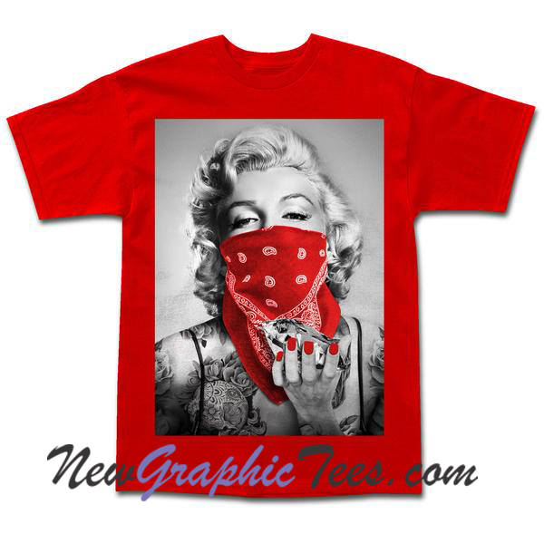 Marilyn Monroe Red Bandana T Shirt