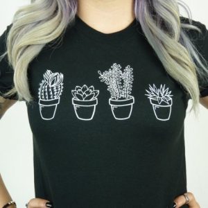 Succulent Cactus T shirt