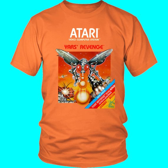 Yar's Revenge Atari 2600 Retro Vintage Video Game Box Art Unisex T-Shirt