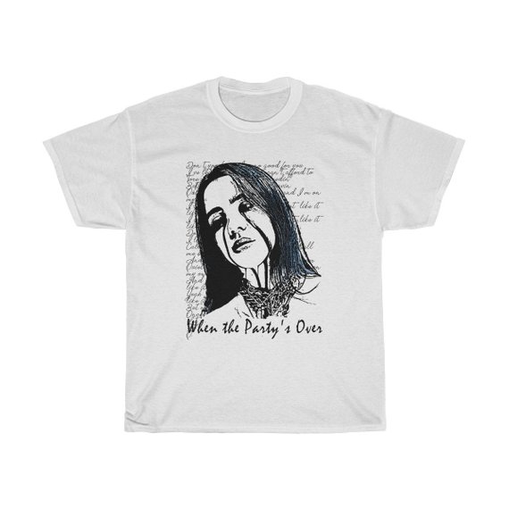 Billie Eilish When The PartyS Over Lyric Inspired Unisex T Shirt