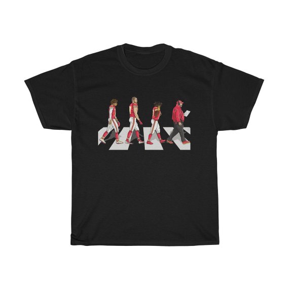 Kansas City Chiefs Mahomes Kelce Cross Abbey Road T Shirt