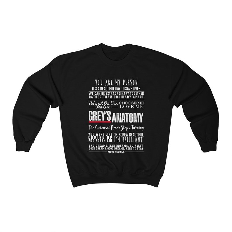 Greys Anatomy Quotes Unisex Heavy Blend Crewneck Sweatshirt