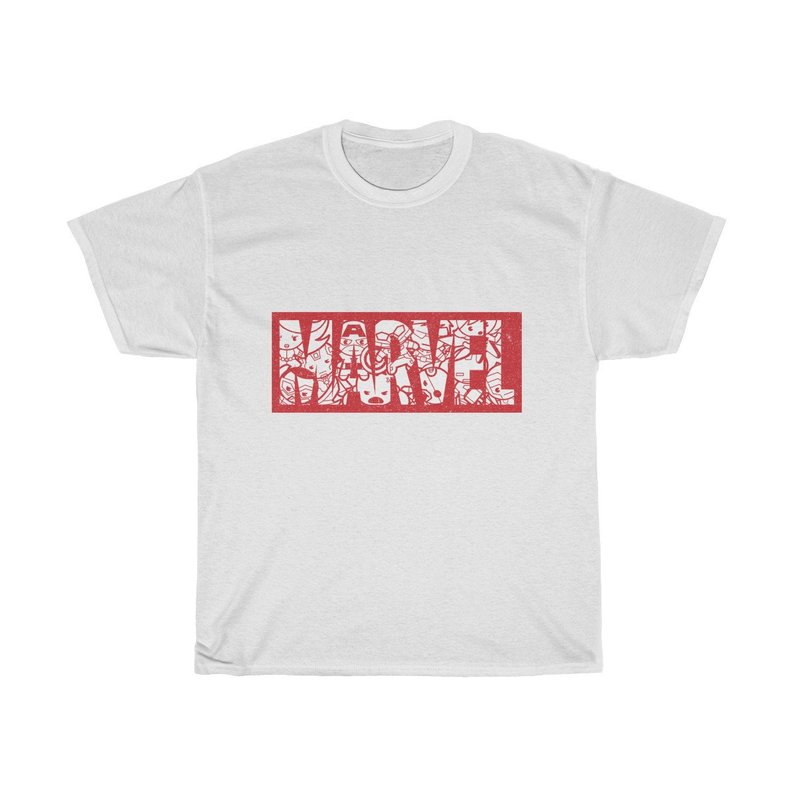 Marvel Logo Cartoon Heroes T Shirt