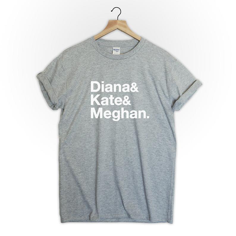 Royal wedding Princess Diana Kate Meghan tshirt