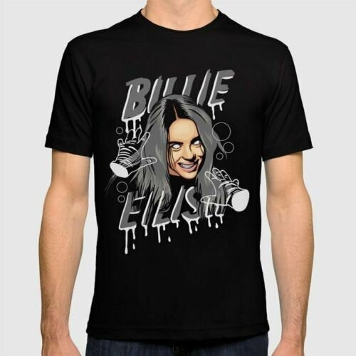 Billie Eilish When The Party's Over Bury A Friend Bad Guy Black T-Shirt