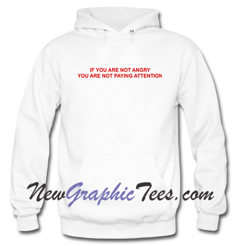 If You Are Not Angry You Are Not Paying Attention Hoodie