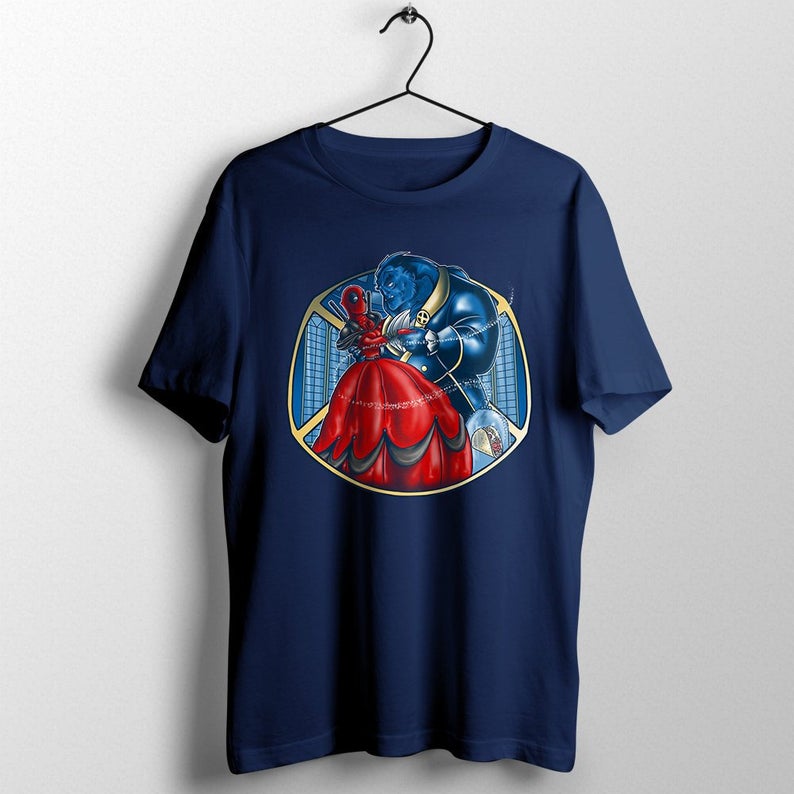 Deadpool Beast X-Men Beauty And The Beast T-Shirt