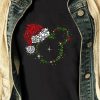 Mickey Minnie Head disney diamond Christmas Santa Claud T shirt