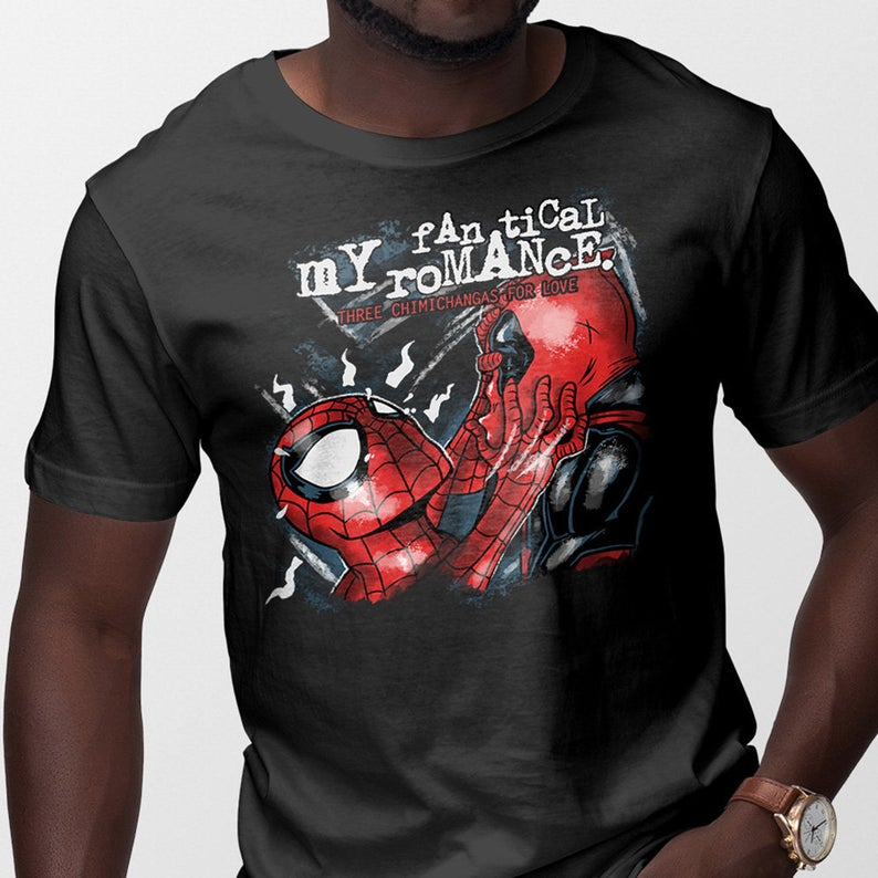 Spiderman Deadpool My Chemical Romance T-Shirt