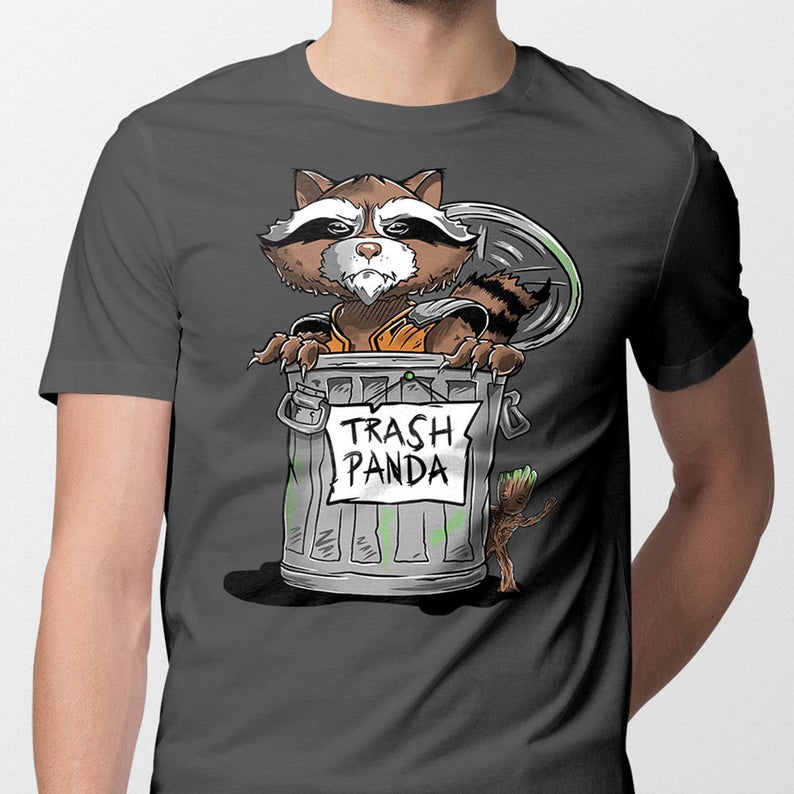 Trash Panda Rocket Raccoon Groot T-Shirt