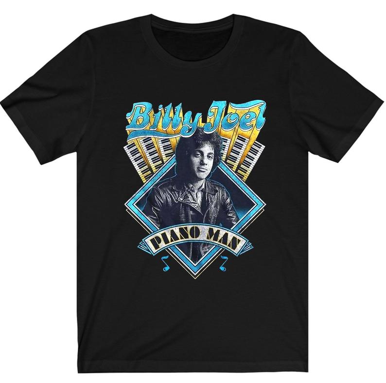 Billy Joel Piano Man Album Cover T Shirt